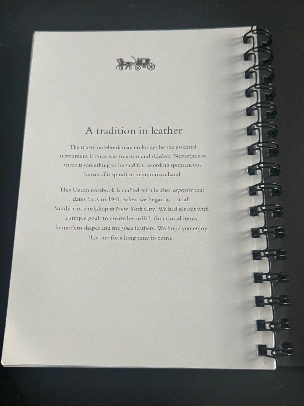 Coach Notebook Refill